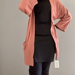 Blush Pink Kimono Cardigan